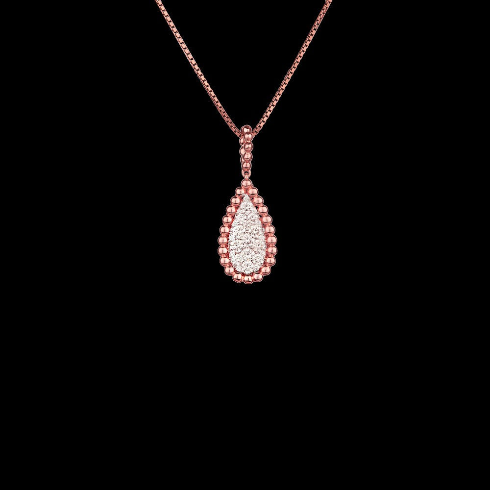 14K Rose Gold Diamond Pendant - 0.56ct SI-GH