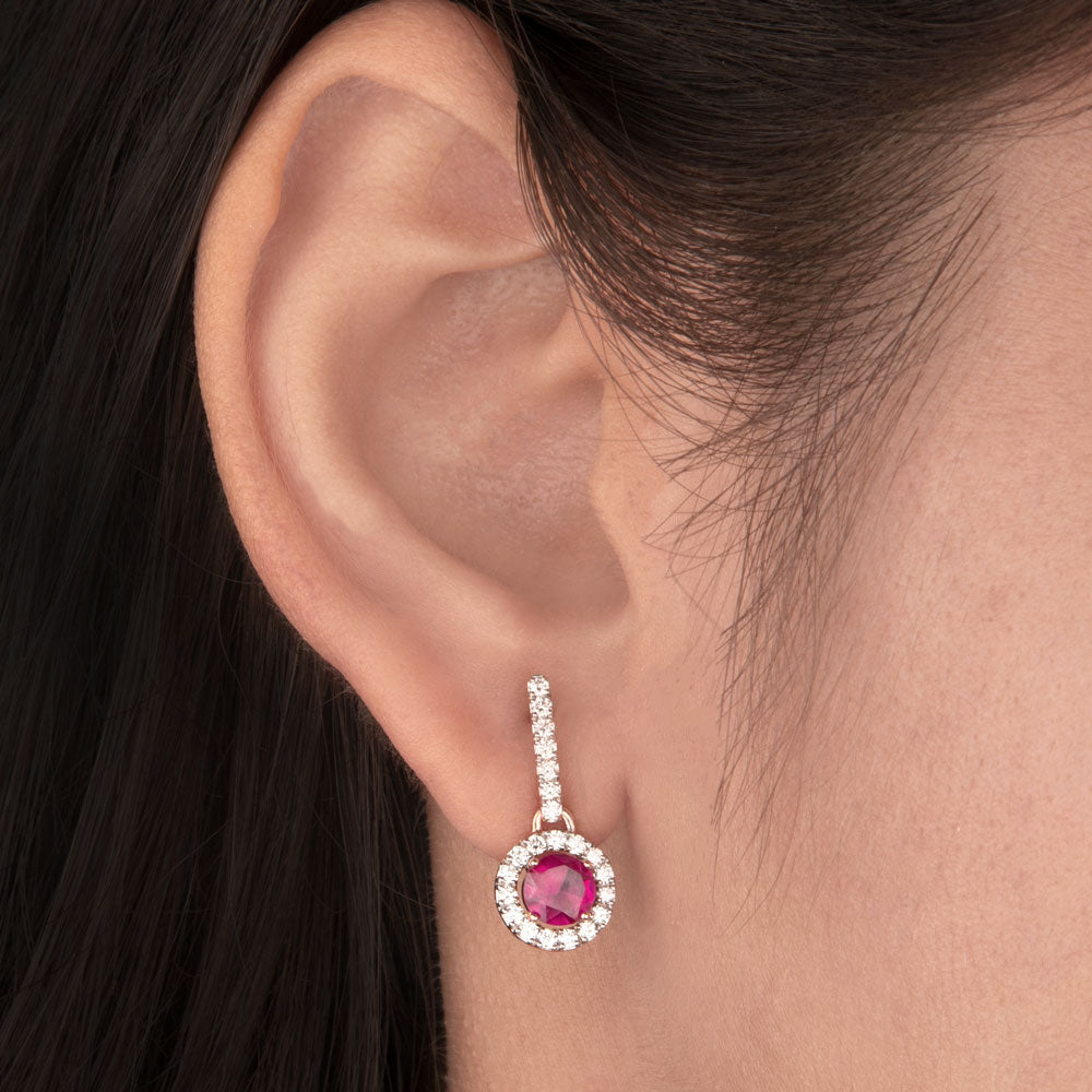 14K Rose Gold Diamond Jewellery - 0.45ct SI-GH with Colour Stones