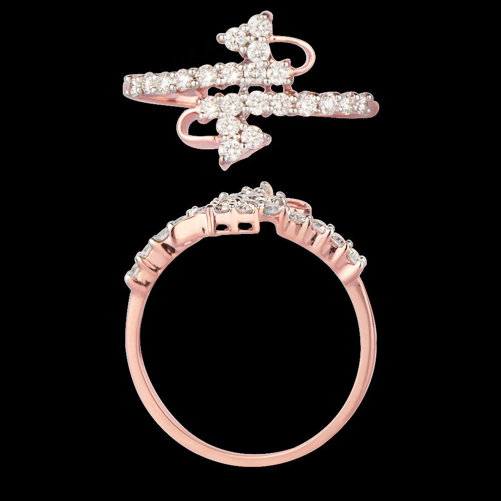 18K Rose Gold Diamond Ring - 0.358ct VVS-VS-GH