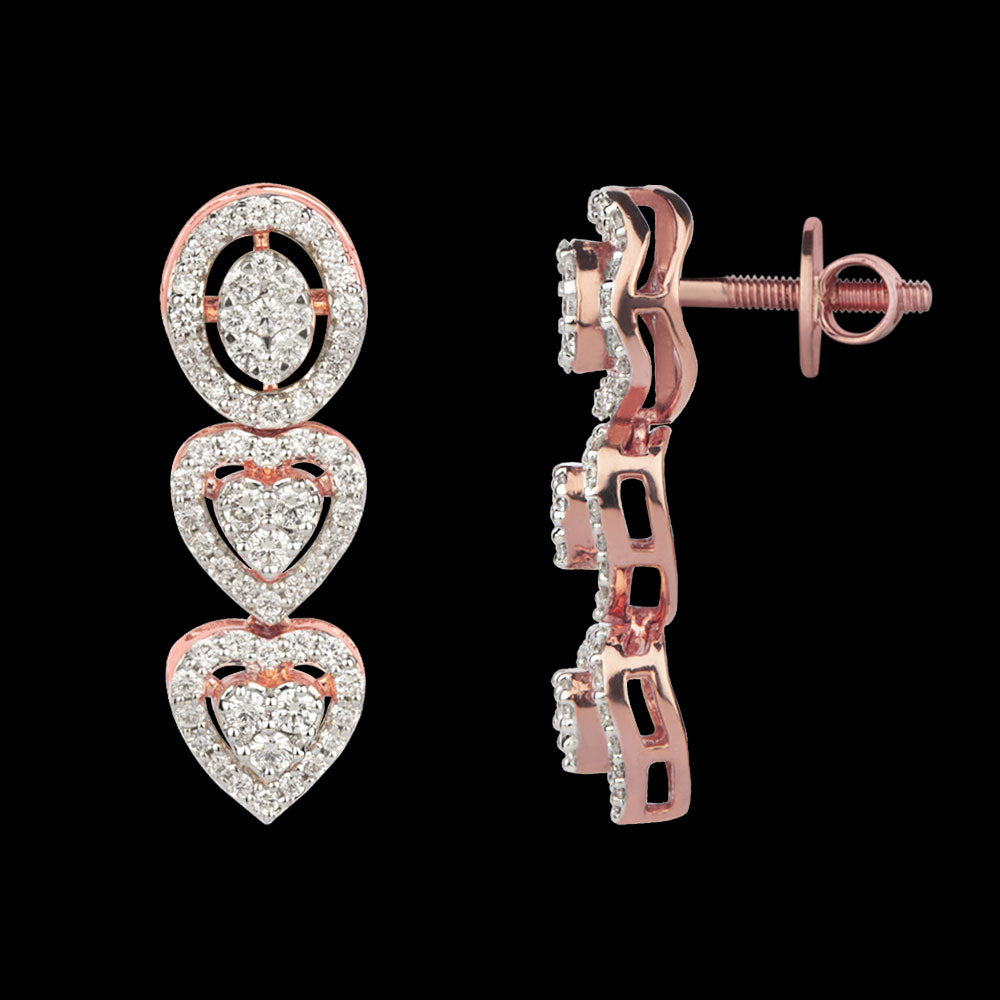 14K Rose Gold Diamond Jewellery - 1.06ct VS-SI-FG