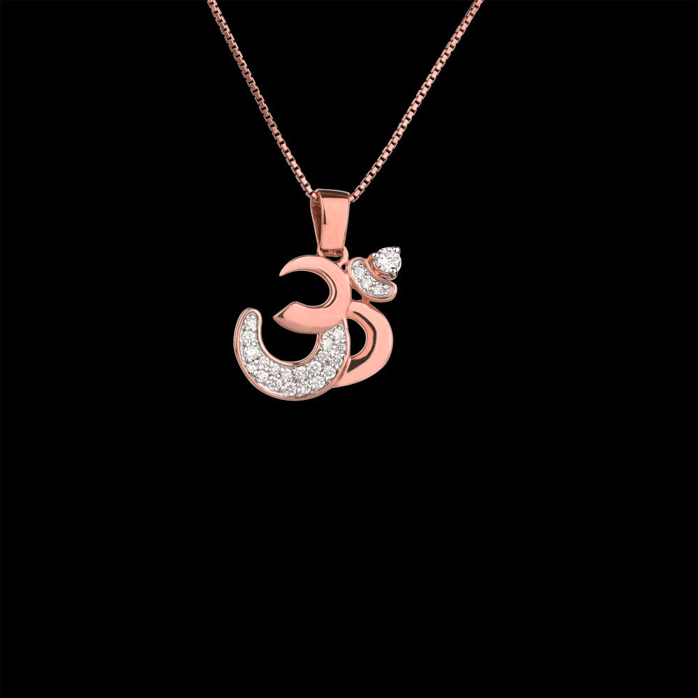 14K Rose Gold Diamond Pendant - 0.21ct SI-FG