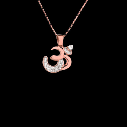 14K Rose Gold Diamond Pendant - 0.21ct SI-FG