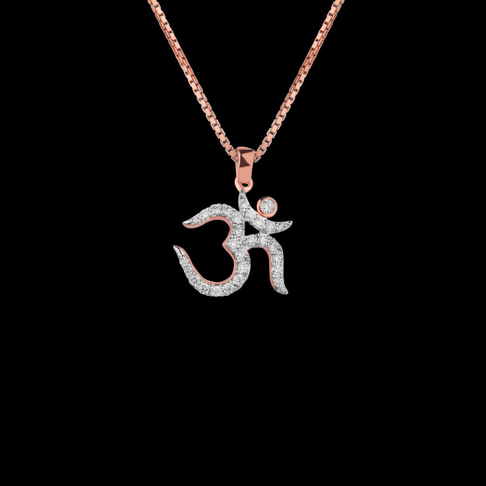 14K Rose Gold Diamond Pendant - 0.35ct VS-SI-FG