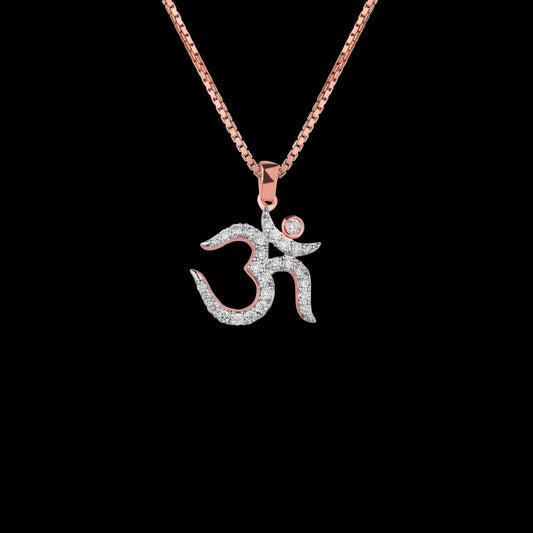 14K Rose Gold Diamond Pendant - 0.35ct VS-SI-FG