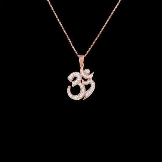 14K Rose Gold Diamond Pendant - 0.32ct VS-SI-FG