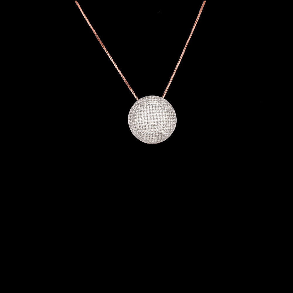 14K Rose Gold Diamond Pendant - 1.96ct VVS-VS-GH