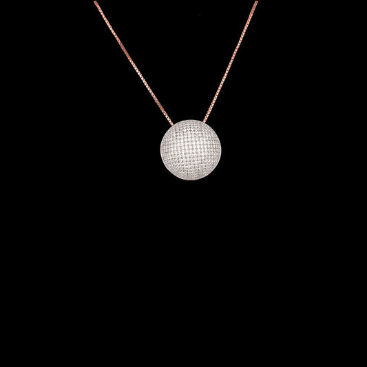 14K Rose Gold Diamond Pendant - 1.96ct VVS-VS-GH