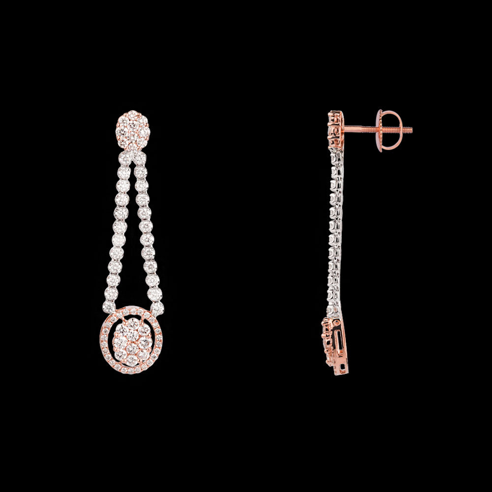 14K Rose Gold Diamond Jewellery - 3.18ct VVS-VS-HI