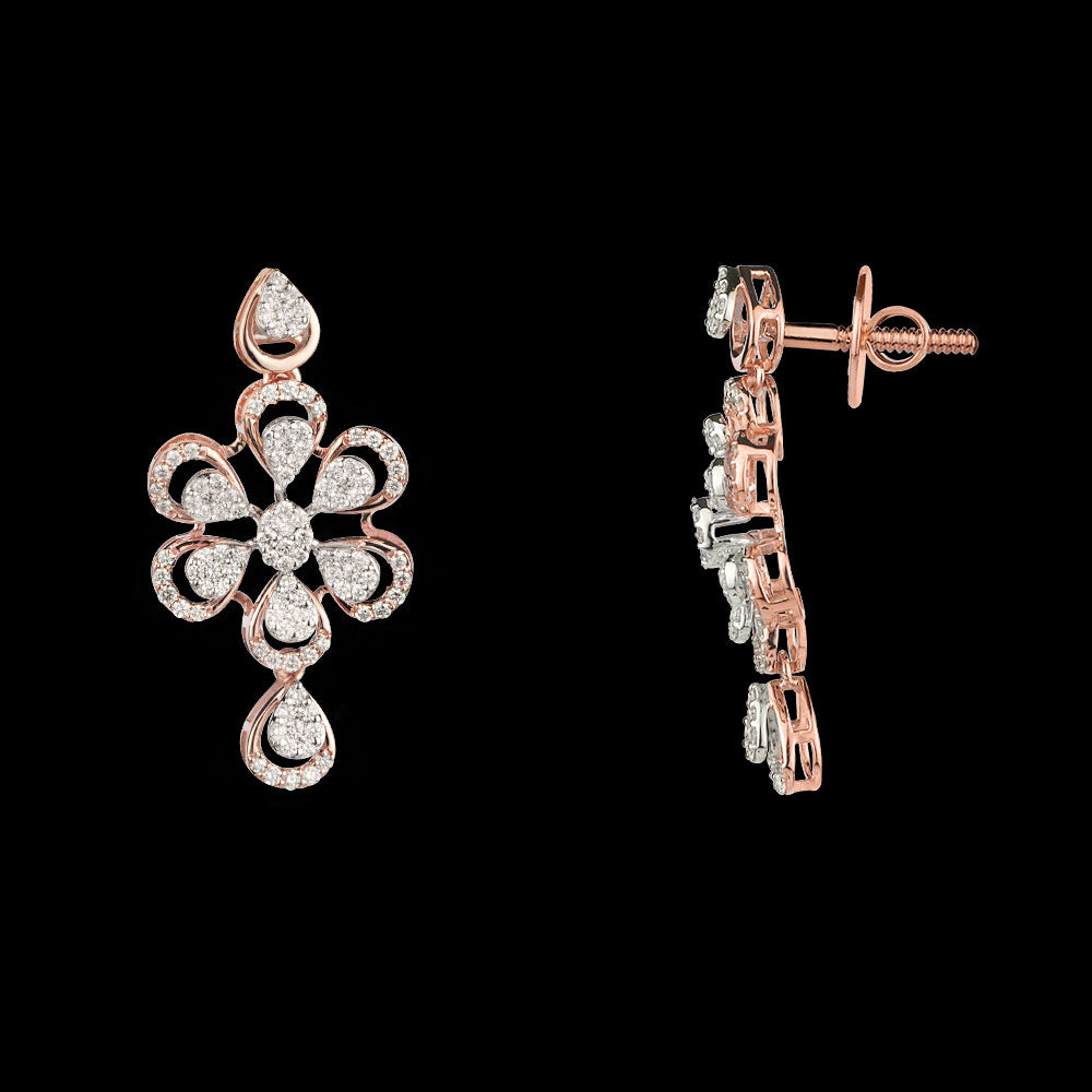 14K Rose Gold Diamond Jewellery - 0.93ct VVS-VS-GH