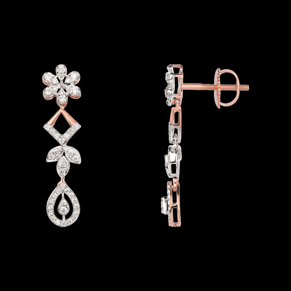 18K Rose Gold Diamond Jewellery - 0.62ct VVS-VS-HI