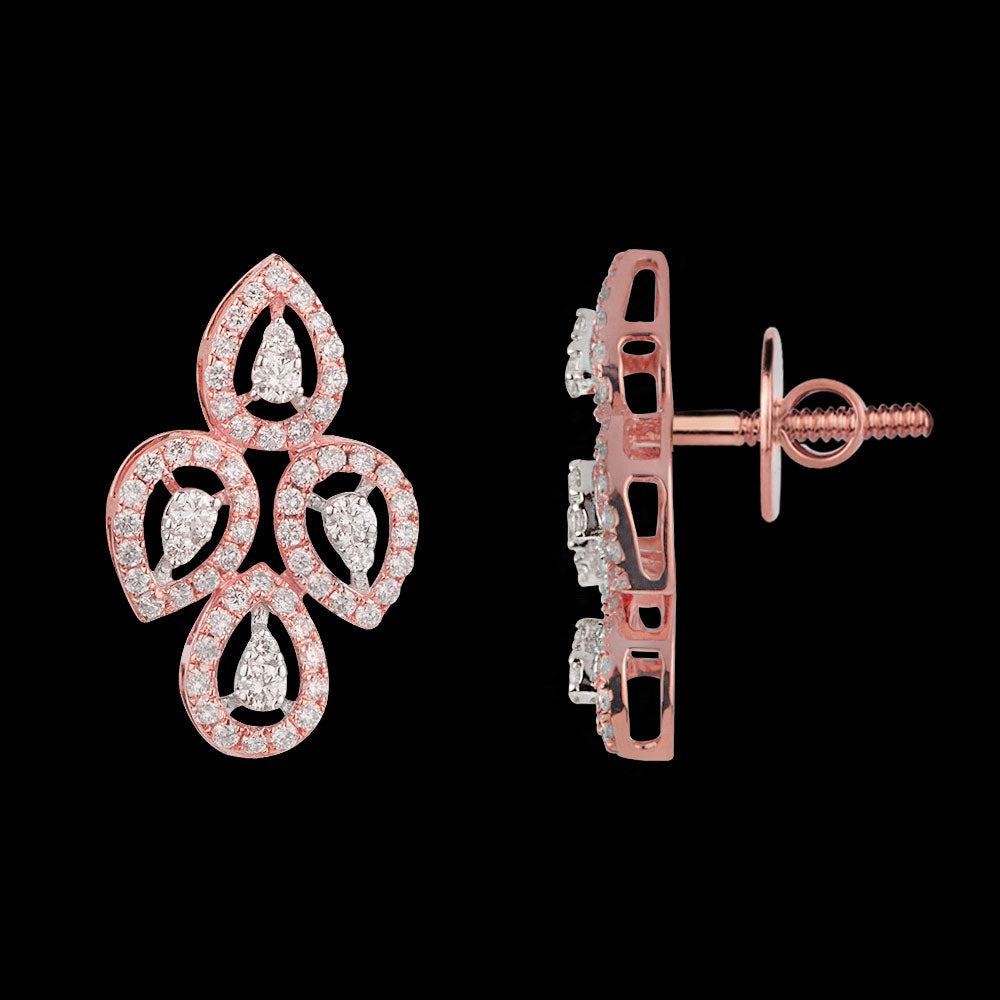 18K Rose Gold Diamond Jewellery - 0.78ct VVS-VS-GH