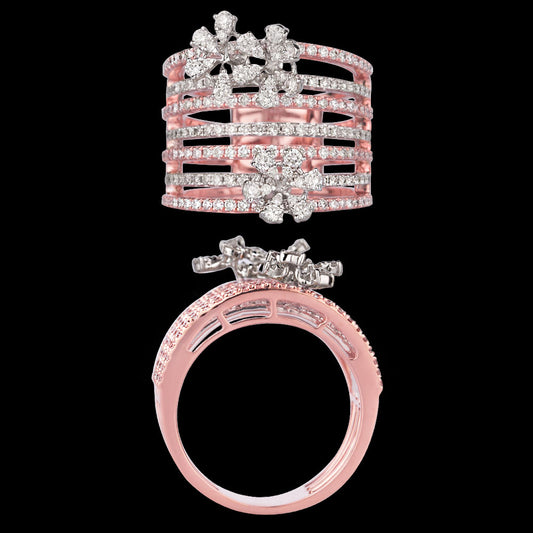 18K Rose Gold Diamond Ring - 1.41ct VVS-VS-GH