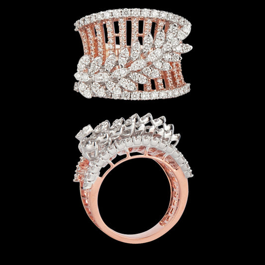 18K Rose Gold Diamond Ring - 1.81ct VVS-VS-GH