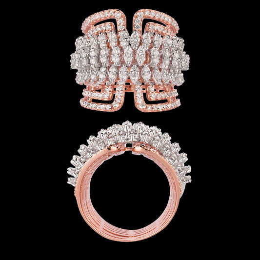18K Rose Gold Diamond Ring - 2.608ct VVS-VS-GH