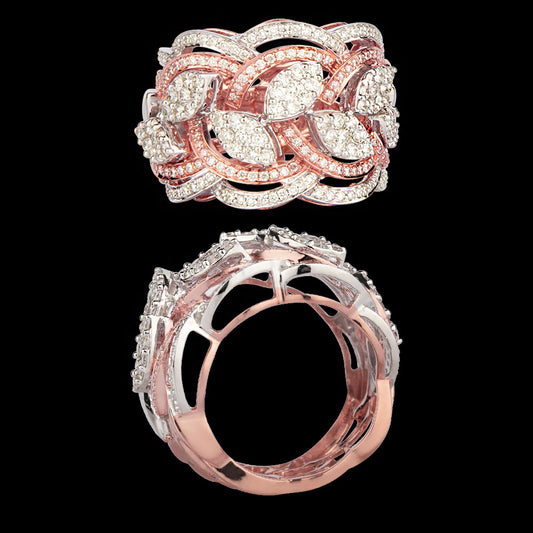 18K Rose Gold Diamond Ring - 1.65ct VVS-VS-GH