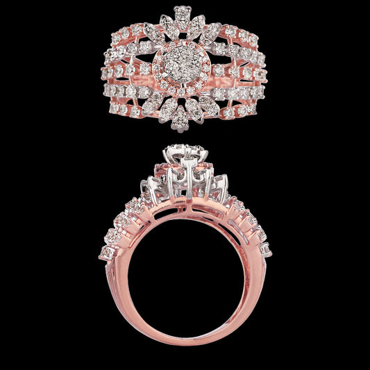 18K Rose Gold Diamond Ring - 1.54ct VVS-VS-GH