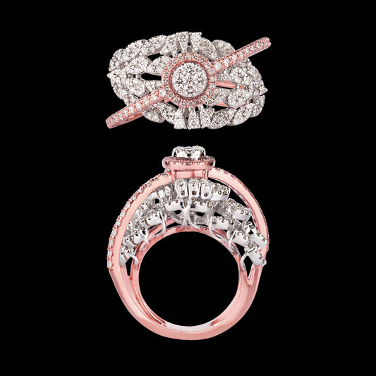 14K Rose Gold Diamond Ring - 1.78ct VVS-VS-GH