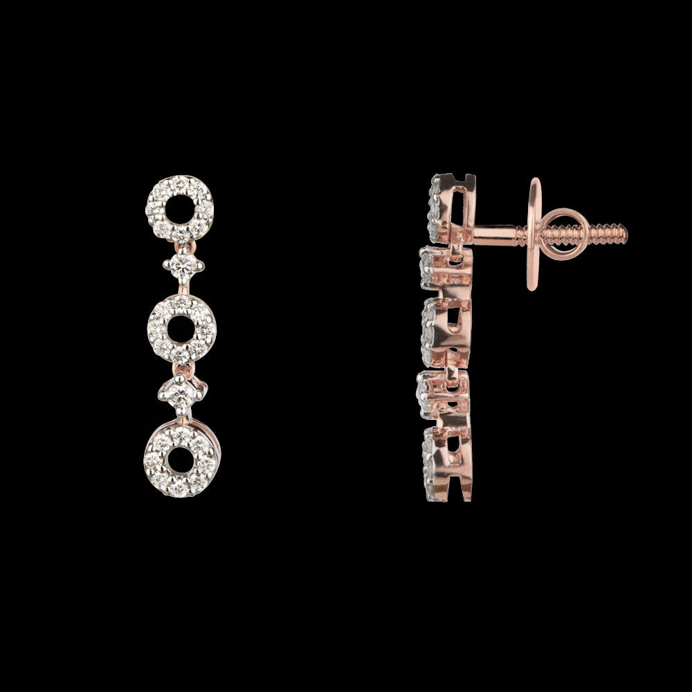 14K Rose Gold Diamond Jewellery - 0.451ct SI-IJ