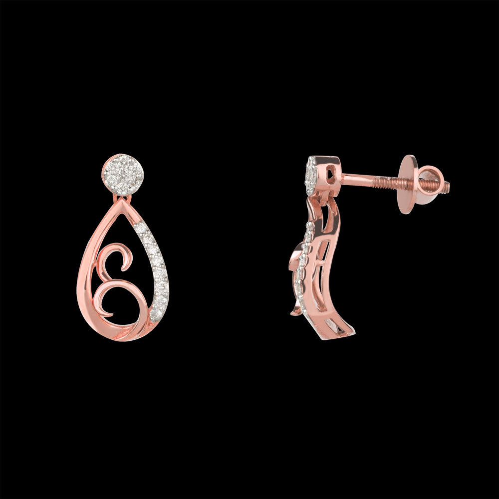 14K Rose Gold Diamond Jewellery - 0.22ct VVS-VS-GH