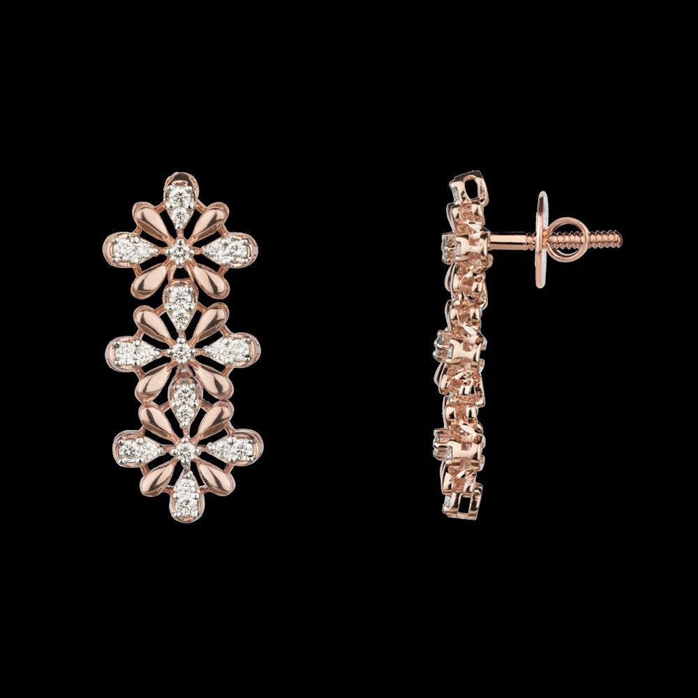 14K Rose Gold Diamond Jewellery - 0.87ct VVS-VS-HI