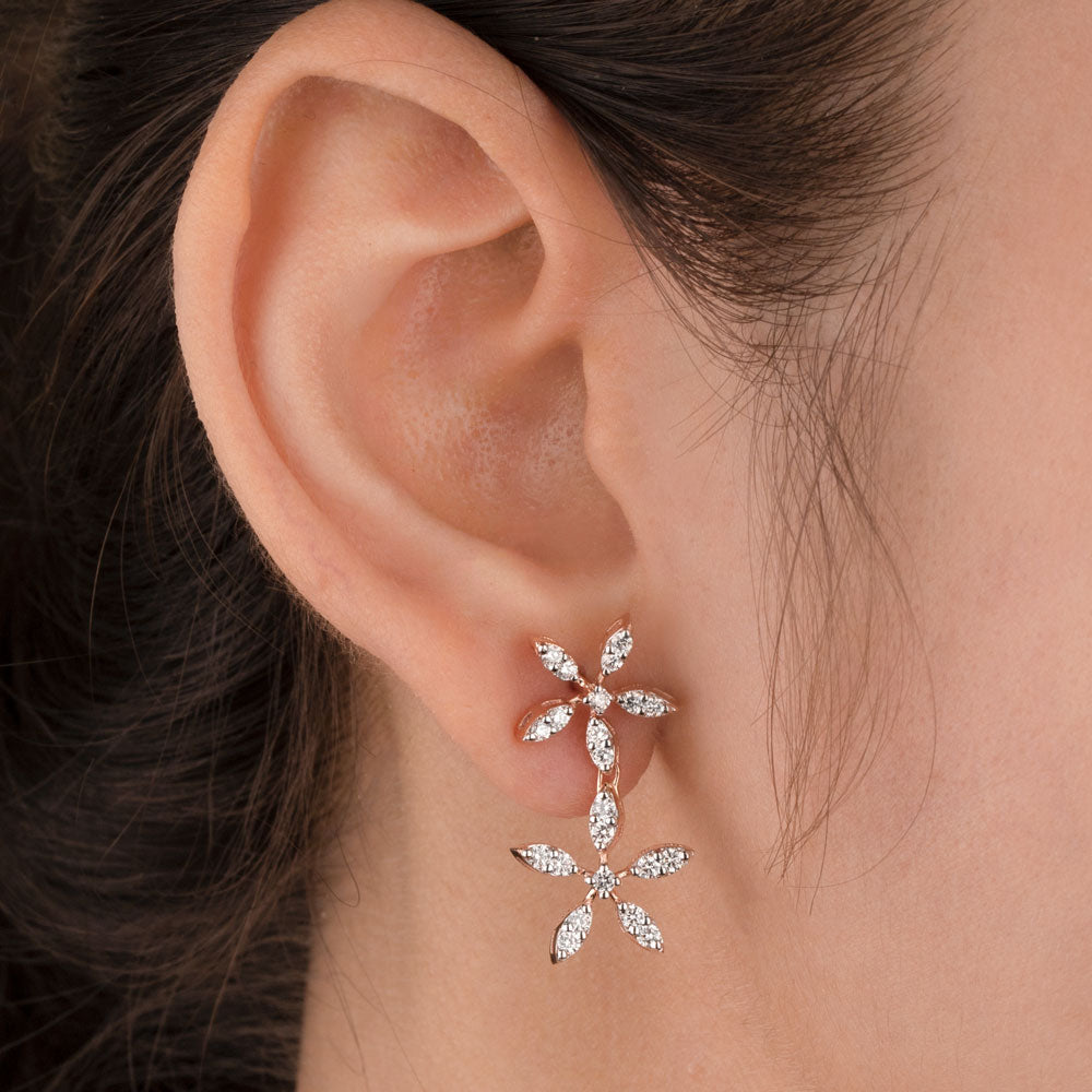 14K Rose Gold Diamond Jewellery - 0.795ct VVS-VS-HI
