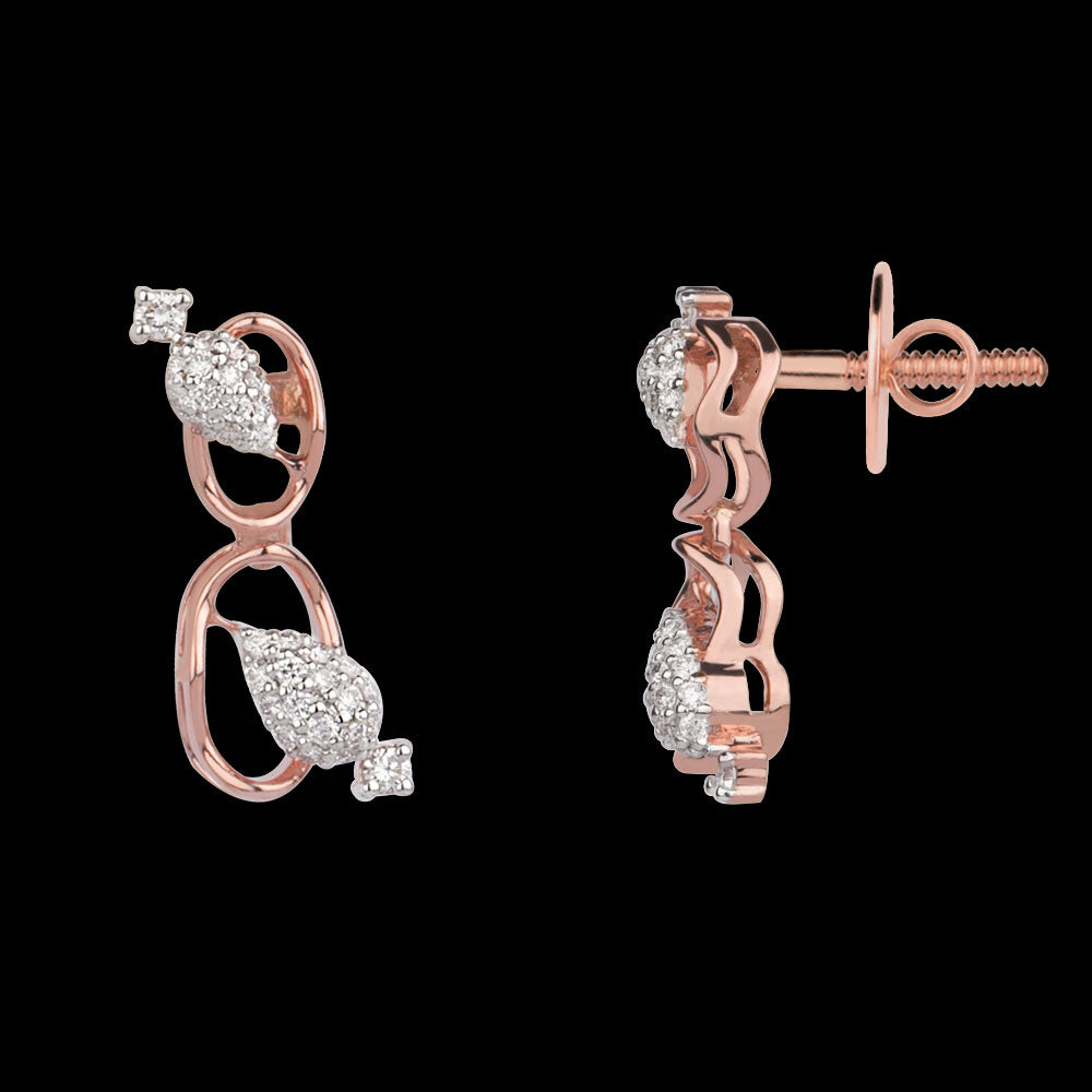 14K Rose Gold Diamond Jewellery - 0.48ct VS-SI-FG