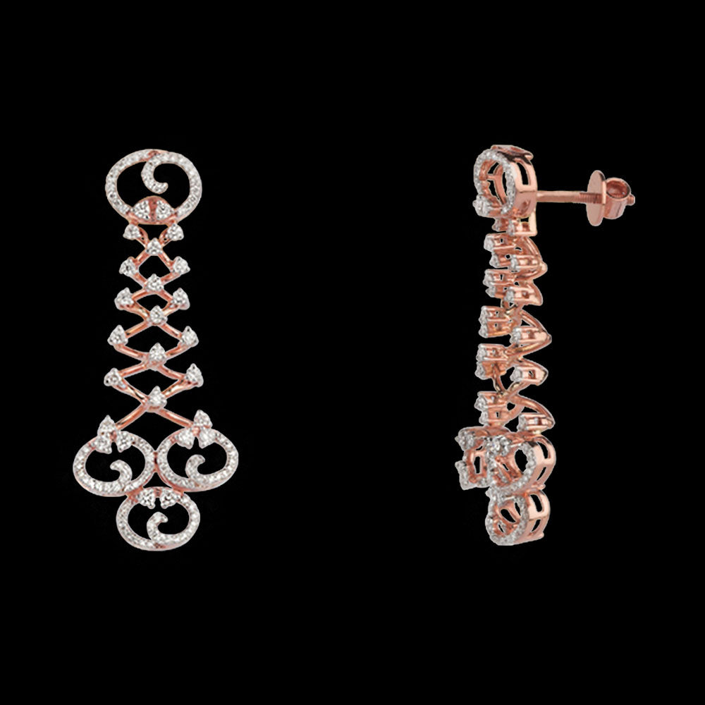 14K Rose Gold Diamond Jewellery - 0.97ct VVS-VS-HI