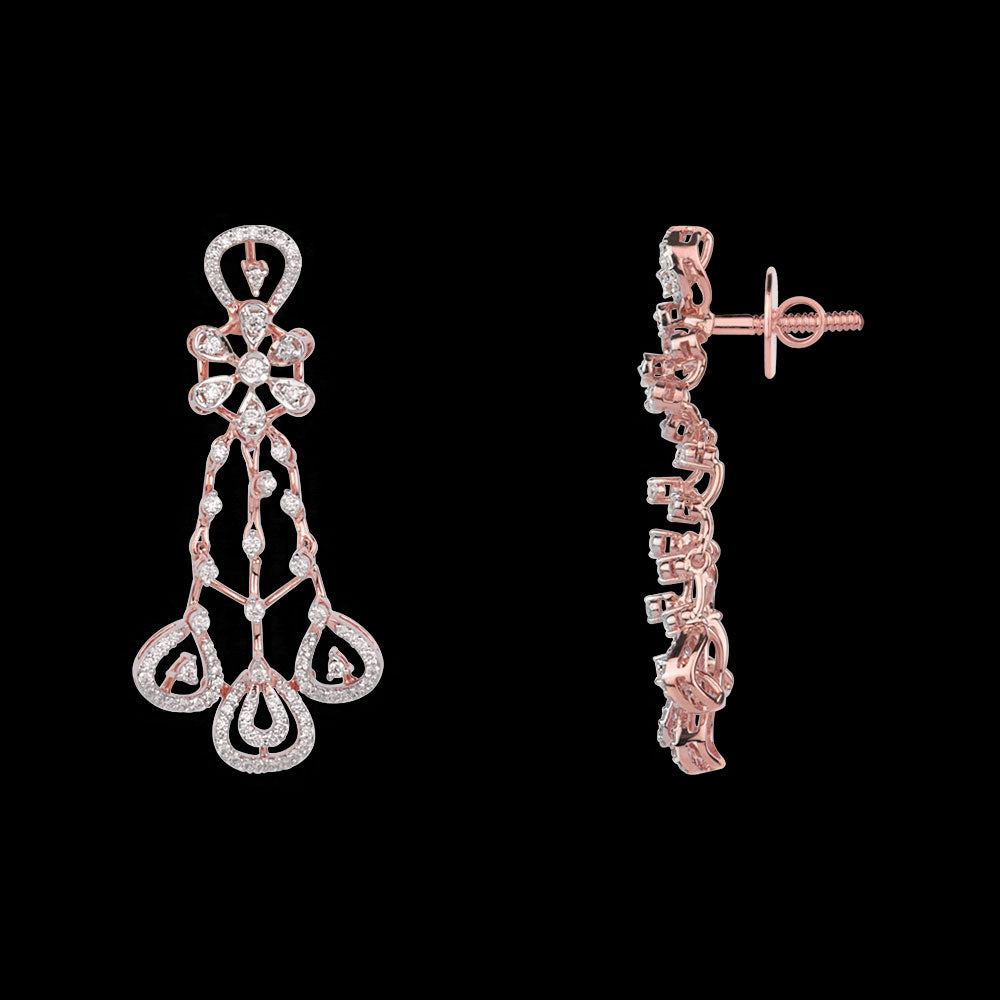 14K Rose Gold Diamond Jewellery - 1.256ct VVS-VS-GH