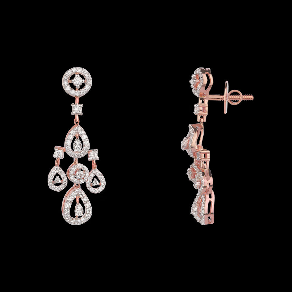 14K Rose Gold Diamond Jewellery - 1.28ct VS-SI-FG