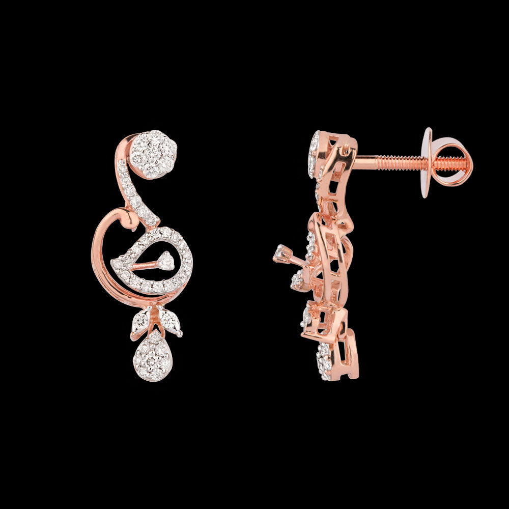 18K Rose Gold Diamond Jewellery - 0.535ct VVS-VS-GHI