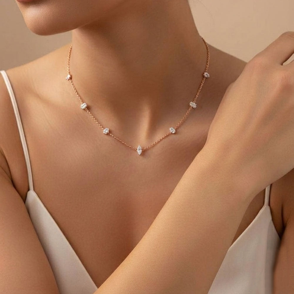 18K Rose Gold Diamond Jewellery - 1ct VS-SI-FG