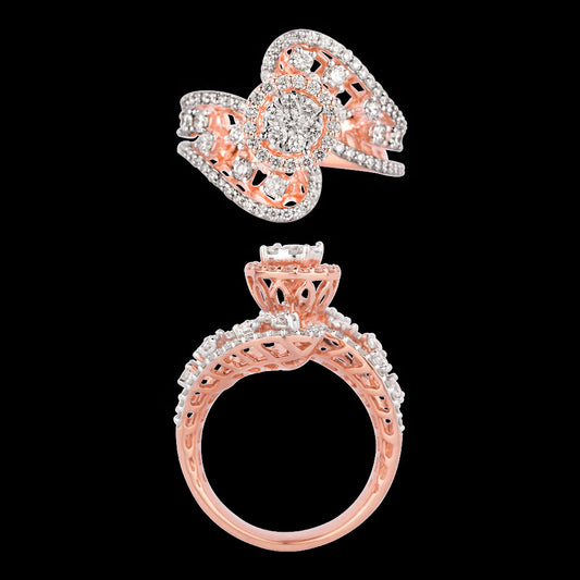 18K Rose Gold Diamond Ring - 1.171ct VVS-VS-HI