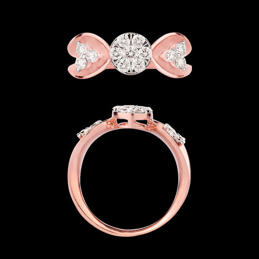 18K Rose Gold Diamond Ring - 0.55ct VVS-VS-GH