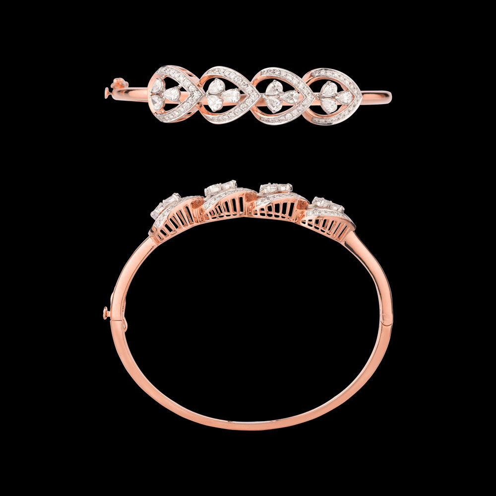 18K Rose Gold Diamond Kada - 1.791ct VS-SI-FG