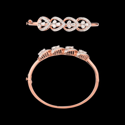 18K Rose Gold Diamond Kada - 1.791ct VS-SI-FG