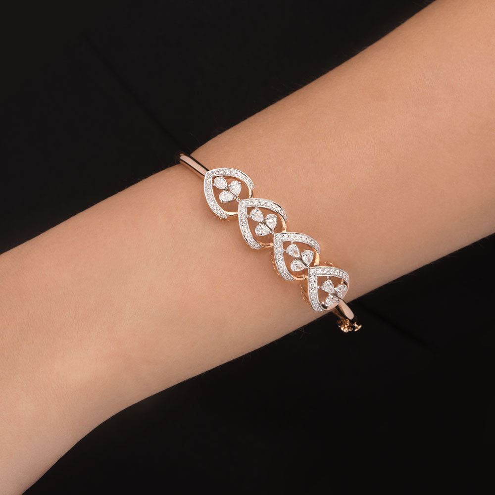 18K Rose Gold Diamond Kada - 1.791ct VS-SI-FG