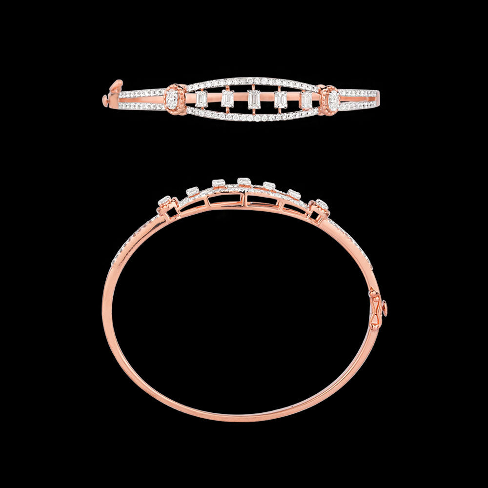 18K Rose Gold Diamond Kada - 1.945ct VS-SI-GH