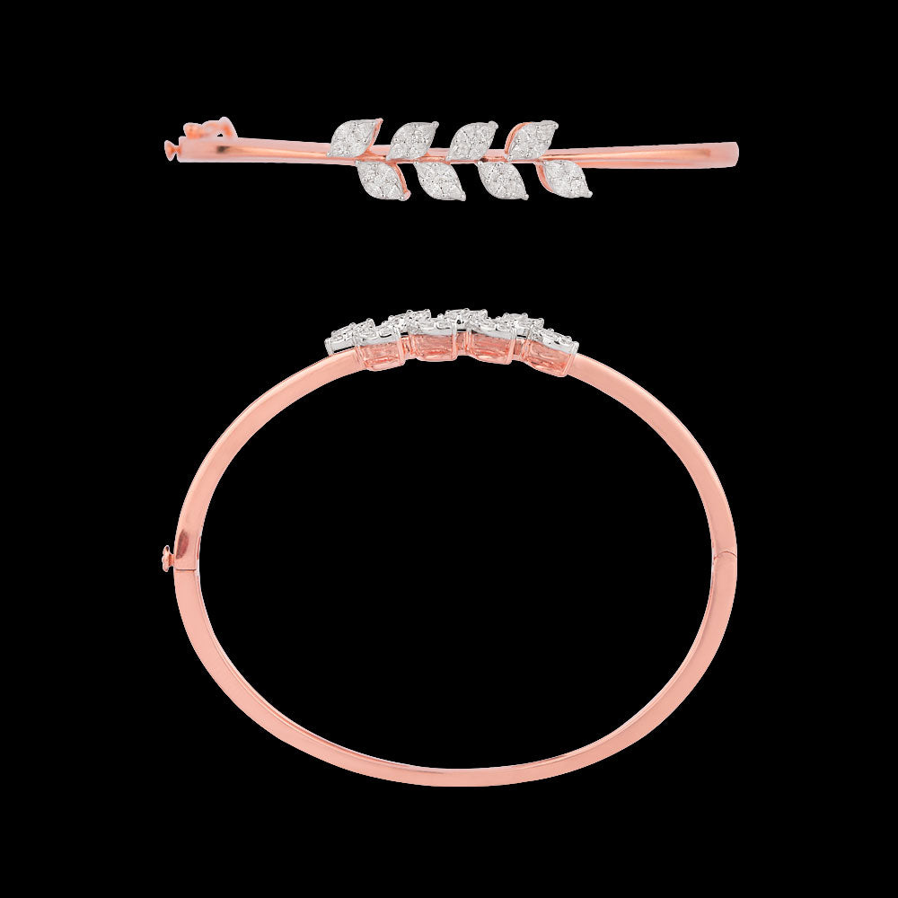 18K Rose Gold Diamond Kada - 0.671ct VVS-EF