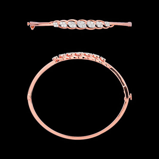 18K Rose Gold Diamond Kada - 0.452ct VVS-FG
