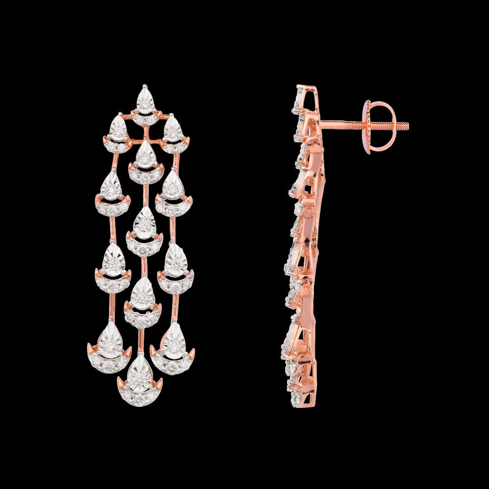 18K Rose Gold Diamond Jewellery - 1.215ct VVS-VS-HI