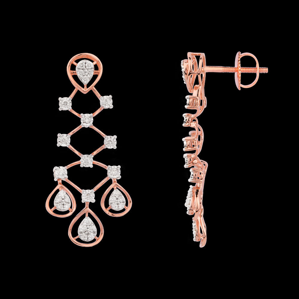 18K Rose Gold Diamond Jewellery - 0.708ct VVS-VS-HI