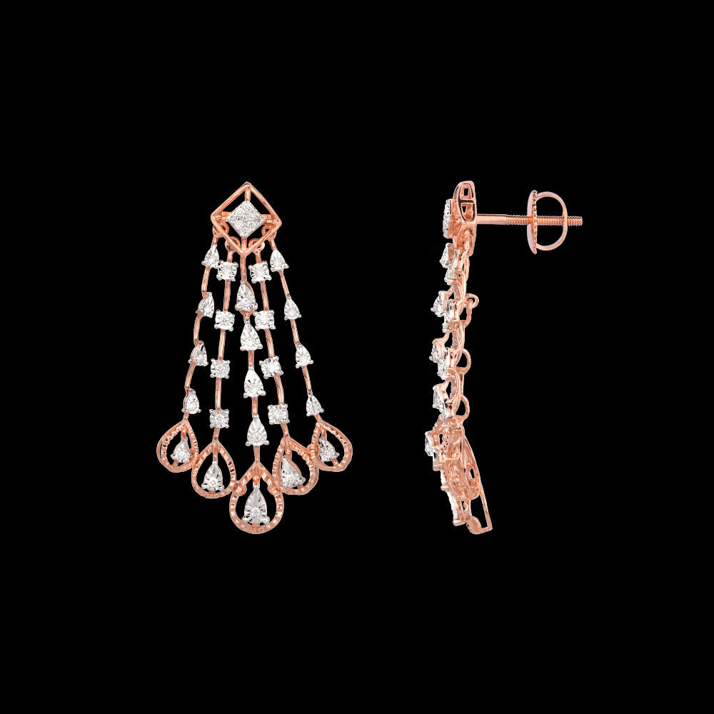 18K Rose Gold Diamond Jewellery - 0.523ct VVS-VS-HI