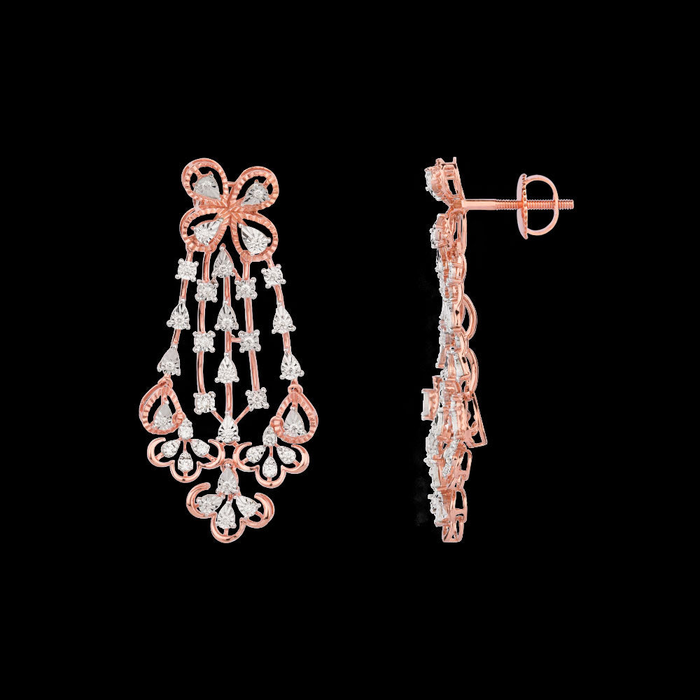 18K Rose Gold Diamond Jewellery - 0.817ct VVS-VS-HI