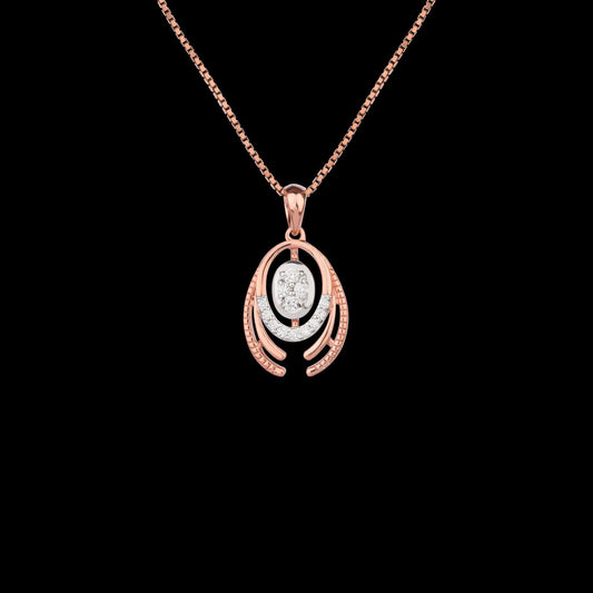 18K Rose Gold Diamond Kada - 0.166ct VVS-FG