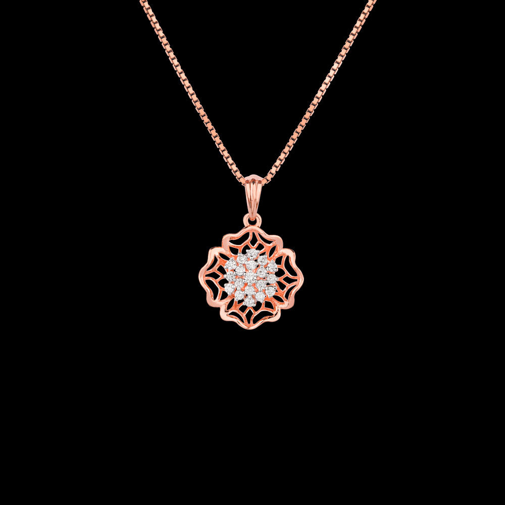18K Rose Gold Diamond Kada - 0.152ct VVS-FG