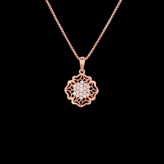 18K Rose Gold Diamond Kada - 0.152ct VVS-FG