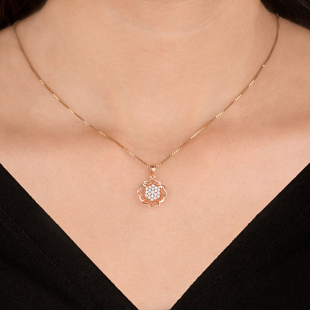 18K Rose Gold Diamond Kada - 0.152ct VVS-FG