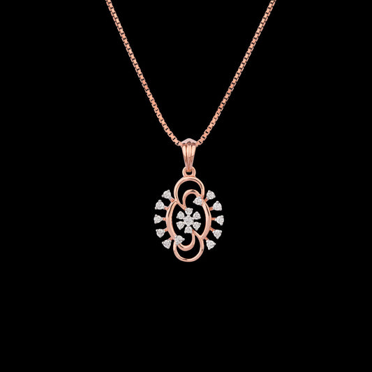 18K Rose Gold Diamond Kada - 0.176ct VVS-FG