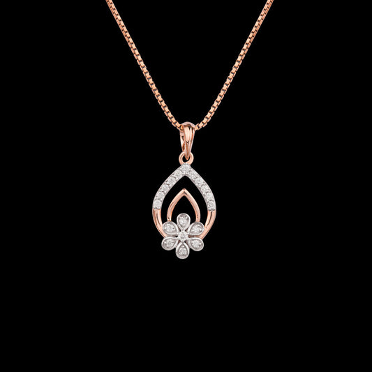 18K Rose Gold Diamond Kada - 0.165ct VVS-FG