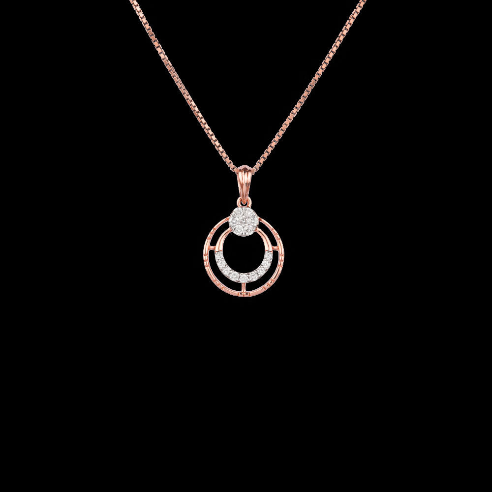 18K Rose Gold Diamond Kada - 0.201ct VVS-VS-FG
